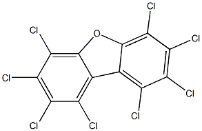 Octachlorodibenzofuran Solution Struktur