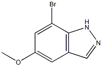 7-broMo-5-Methoxy-1H-indazole Struktur