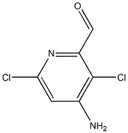 4-aMino-3,6-dichloropicolinaldehyde Struktur