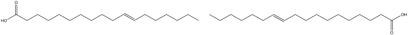 trans-11-Octadecenoic acid (Vaccenic acid) Struktur