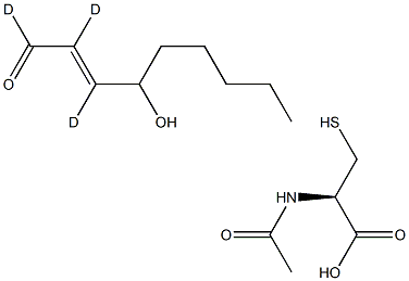 4-hydroxy Nonenal Mercapturic Acid-d3 Struktur