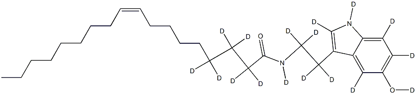 Oleoyl Serotonin-d17 Struktur