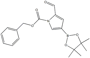 benzyl 2-forMyl-4-(4,4,5,5-tetraMethyl-1,3,2-dioxaborolan-2-yl)-1H-pyrrole-1-carboxylate Struktur