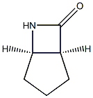 cis-6-Azabicyclo[3.2.0]heptan-7-one Struktur