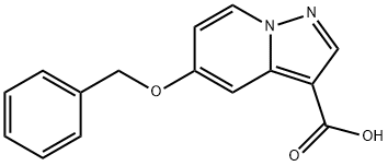 5-(benzyloxy)pyrazolo[1,5-a]pyridine-3-carboxylic acid Struktur