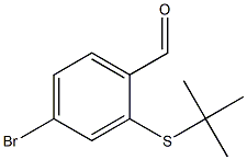 4-BROMO-2-(TERT-BUTYLSULFANYL)BENZALDEHYDE Struktur