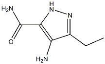 4-aMino-3-ethyl-1H-pyrazole-5-carboxaMide Struktur