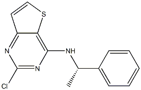 (S)-2-chloro-N-(1-phenylethyl)thieno[3,2-d]pyriMidin-4-aMine Struktur