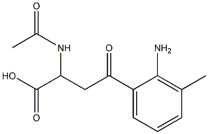 2-acetaMido-4-(2-aMino-3-Methylphenyl)-4-oxobutanoic acid Struktur