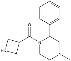 azetidin-3-yl(4-Methyl-2-phenylpiperazin-1-yl)Methanone Struktur