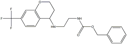 benzyl (2-((7-(trifluoroMethyl)chroMan-4-yl)aMino)ethyl)carbaMate Struktur