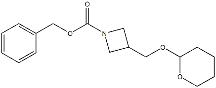 benzyl 3-(((tetrahydro-2H-pyran-2-yl)oxy)Methyl)azetidine-1-carboxylate Struktur