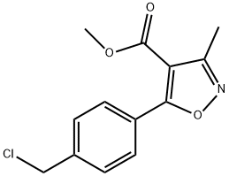 Methyl 5-(4-(chloroMethyl)phenyl)-3-Methylisoxazole-4-carboxylate Struktur