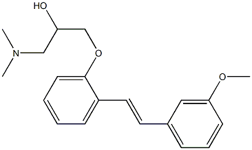 (E)-1-(2-(3-Methoxystyryl)phenoxy)-3-(diMethylaMino)propan-2-ol Struktur