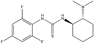 1-((1R,2R)-2-(diMethylaMino)cyclohexyl)-3-(2,4,6-trifluorophenyl)thiourea Struktur