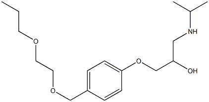 (RS)-1-IsopropylaMino-3-[4-(2-propoxyethoxyMethyl)phenoxy]propan-2-ol Struktur