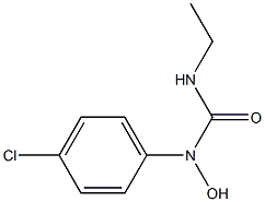 1-(4-chlorophenyl)-3-ethyl-1-hydroxyurea Struktur