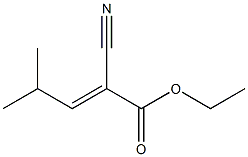 (E)-ethyl 2-cyano-4-Methylpent-2-enoate Struktur