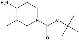 tert-butyl 4-aMino-3-Methylpiperidine-1-carboxylate Struktur