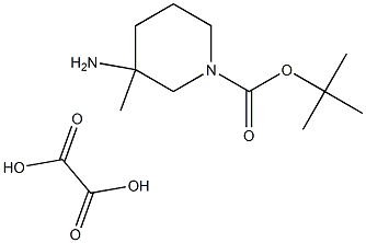 3-AMino-1-Boc-3-Methylpiperidine oxalate Struktur