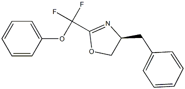 (S)-4-Benzyl-2-(difluoro(phenoxy)Methyl)-4,5-dihydrooxazole Struktur