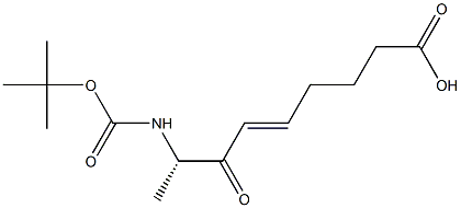 (S,E)-8-(tert-butoxycarbonylaMino)-7-oxonon-5-enoic acid Struktur