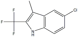 5-Chloro-3-Methyl-2-(trifluoroMethyl)-1H-indole Struktur