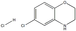 6-chloro-3,4-dihydro-2H-benzo[b][1,4]oxazine hydrochloride Struktur