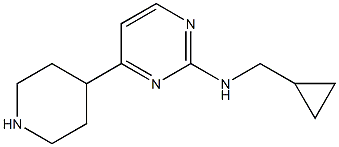 CyclopropylMethyl-(4-piperidin-4-yl-pyriMidin-2-yl)-aMine Struktur