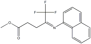 Methyl 5,5,5-trifluoro-4-(naphthalen-1-yliMino)pentaneate Struktur