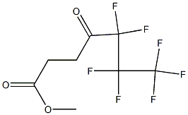 Methyl 5,5,6,6,7,7,7-heptafluoro-4-oxoheptanoate Struktur