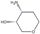 cis-4-AMinotetrahydropyran-3-ol Struktur