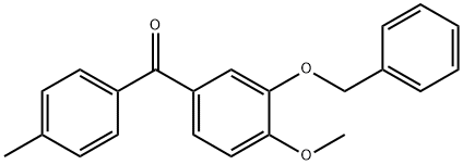 (3-Benzyloxy-4-Methoxyphenyl)(4-Methylphenyl)-Methanone Struktur