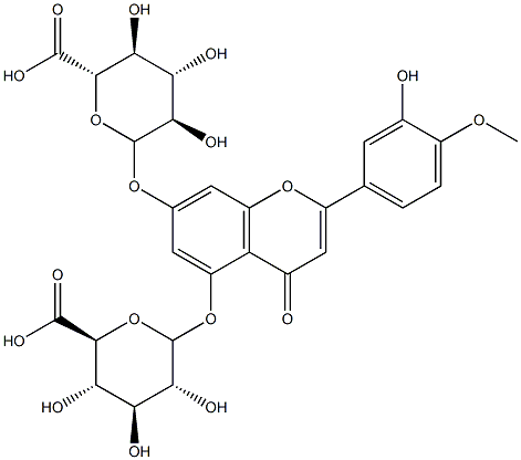 Hesperetin 5,7-Diglucuronide Struktur