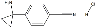 4-(1-氨基環(huán)丙基)苯甲腈鹽酸鹽, 1369512-65-1, 結構式