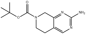 2-AMino-5,8-dihydro-6H-pyrido[3,4-d]pyriMidine-7-carboxylic acid tert-butyl ester Struktur