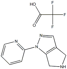 1-Pyridin-2-yl-1,4,5,6-tetrahydro-pyrrolo[3,4-c]pyrazole trifluoro acetate Struktur