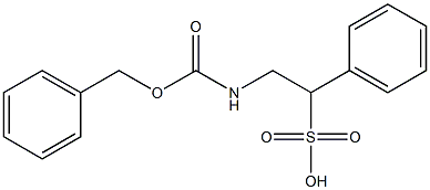 2-(benzyloxycarbonyl)aMino-1-phenylethanesulfonic acid Struktur