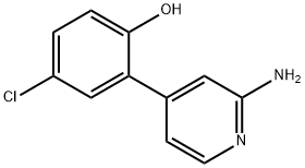 2-(2-aMinopyridin-4-yl)-4-chlorophenol Struktur