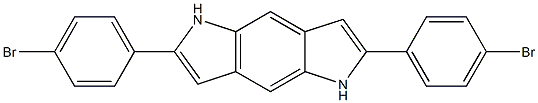 2,6-Bis(4-broMophenyl)-1,5-dihydropyrrolo[2,3-f]indole Struktur