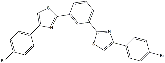 1,3-Bis[4-(4-broMophenyl)-2-thiazolyl]benzene, 97% Struktur