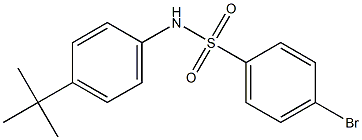 4-BroMo-N-(4-tert-butylphenyl)benzenesulfonaMide, 97% Struktur