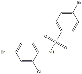 4-BroMo-N-(4-broMo-2-chlorophenyl)benzenesulfonaMide, 97% Struktur