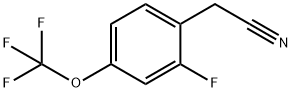 2-Fluoro-4-(trifluoroMethoxy)phenylacetonitrile, 97% Struktur