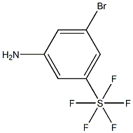 3-BroMo-5-(pentafluorothio)aniline, 97% Struktur