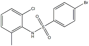 4-BroMo-N-(2-chloro-6-Methylphenyl)benzenesulfonaMide, 97% Struktur