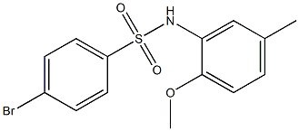 4-BroMo-N-(2-Methoxy-5-Methylphenyl)benzenesulfonaMide, 97% Struktur