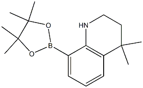 4,4-diMethyl-8-(4,4,5,5-tetraMethyl-1,3,2-dioxaborolan-2-yl)-1,2,3,4-tetrahydroquinoline Struktur