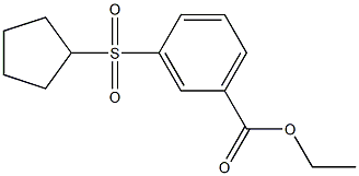 ethyl 3-(cyclopentylsulfonyl)benzoate Struktur