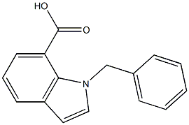 1-Benzyl-1H-indole-7-carboxylic acid Struktur